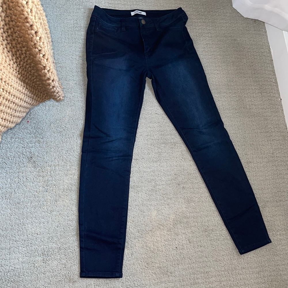 Dark blue skinny